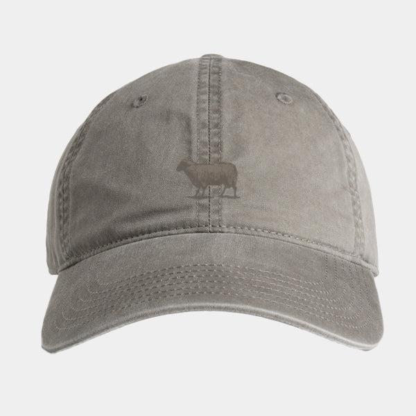 Black Sheep Icon Fill Unstructured Dad Hat Faded Grey-Black Sheep Skate Shop