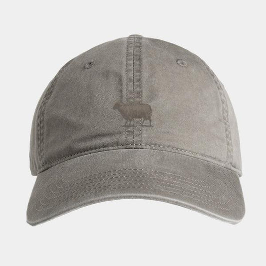 Black Sheep Icon Fill Unstructured Dad Hat Faded Grey-Black Sheep Skate Shop