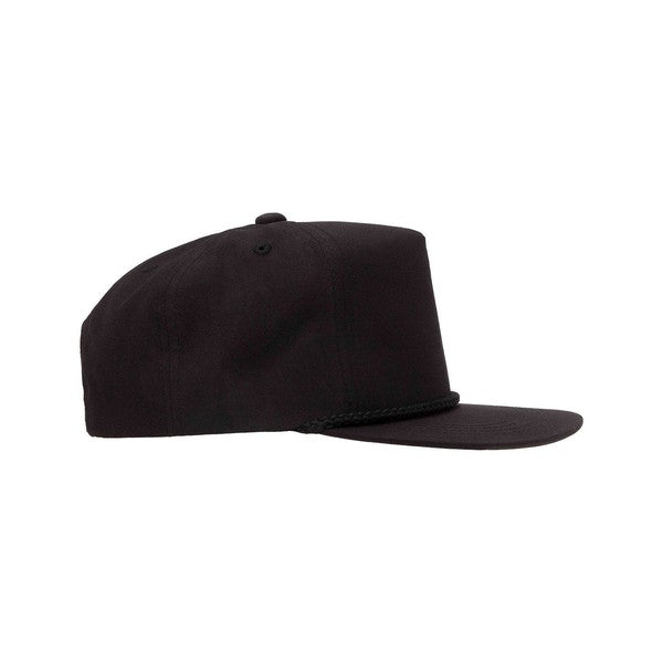 Black Sheep Icon Rope Snapback Hat Black - Black-Black Sheep Skate Shop