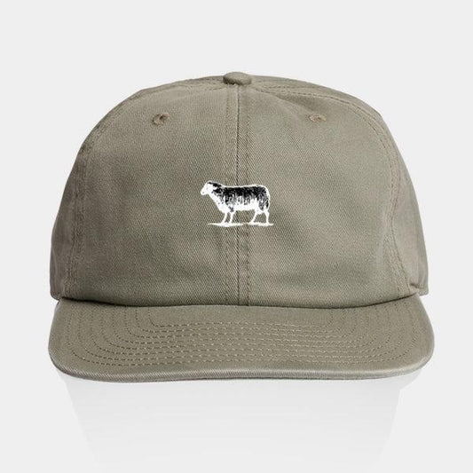 Black Sheep Icon Unstructured 6-Panel Hat Eucalyptus-Black Sheep Skate Shop