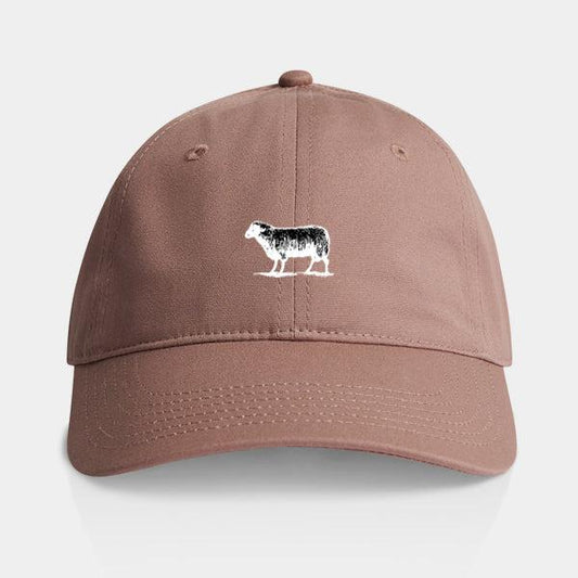 Black Sheep Icon Unstructured Dad Hat Hazy Pink-Black Sheep Skate Shop