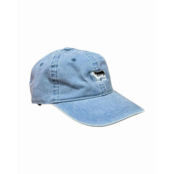 Black Sheep Icon Unstructured Dad Hat Vintage Wash Denim-Black Sheep Skate Shop