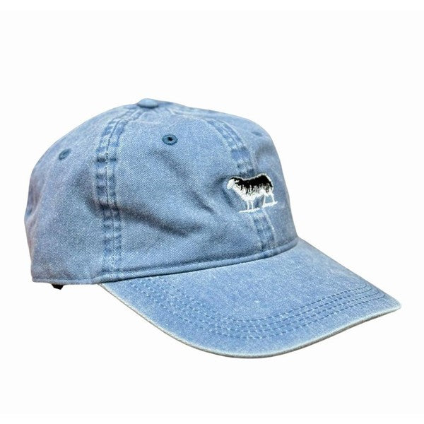Black Sheep Icon Unstructured Dad Hat Vintage Wash Denim-Black Sheep Skate Shop