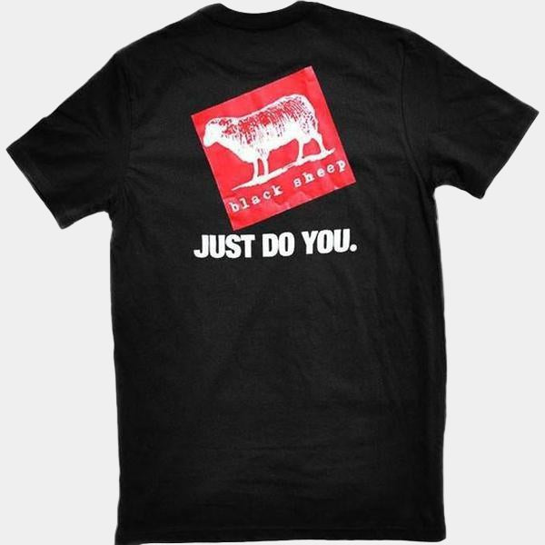Black Sheep Just Do You Tee Black-Black Sheep Skate Shop