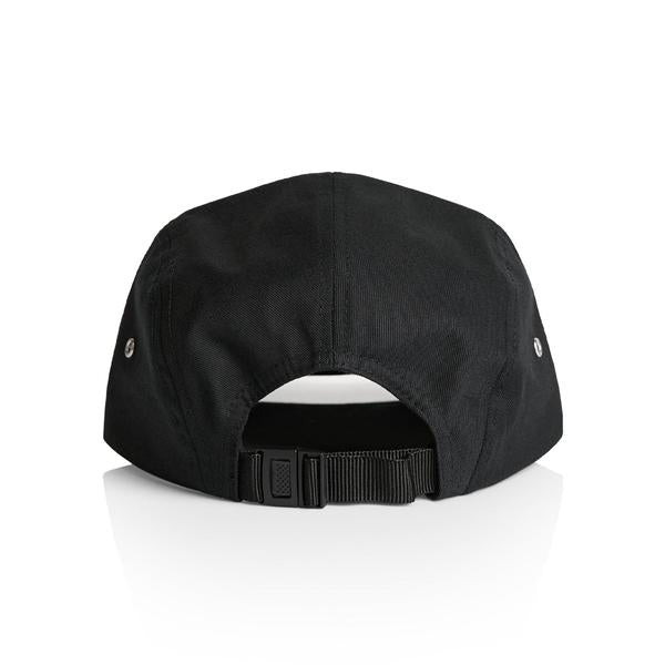 Black Sheep Label 5 Panel Hat Black-Black Sheep Skate Shop