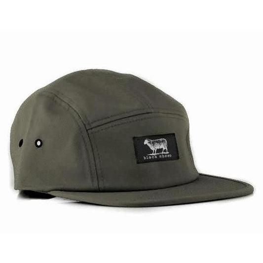 Black Sheep Label Series 5 Panel Hat Army Green-Black Sheep Skate Shop