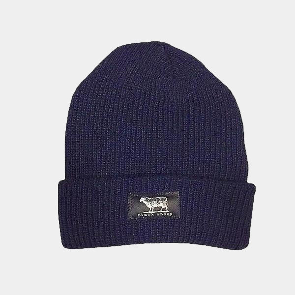 Black Sheep Label Series Cuff Beanie Navy-Black Sheep Skate Shop