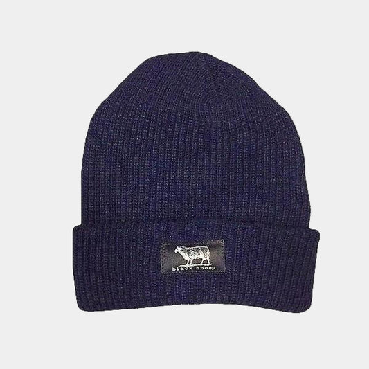 Black Sheep Label Series Cuff Beanie Navy-Black Sheep Skate Shop