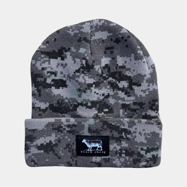 Black Sheep Label Series Cuff Beanie Subdued Urban Digi-Camo-Black Sheep Skate Shop