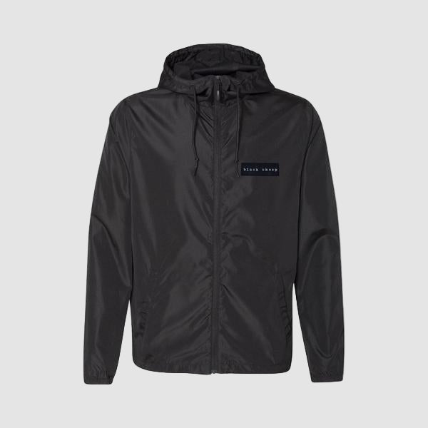 Black Sheep Label Series Lightweight Windbreaker Jacket Black-Black Sheep Skate Shop