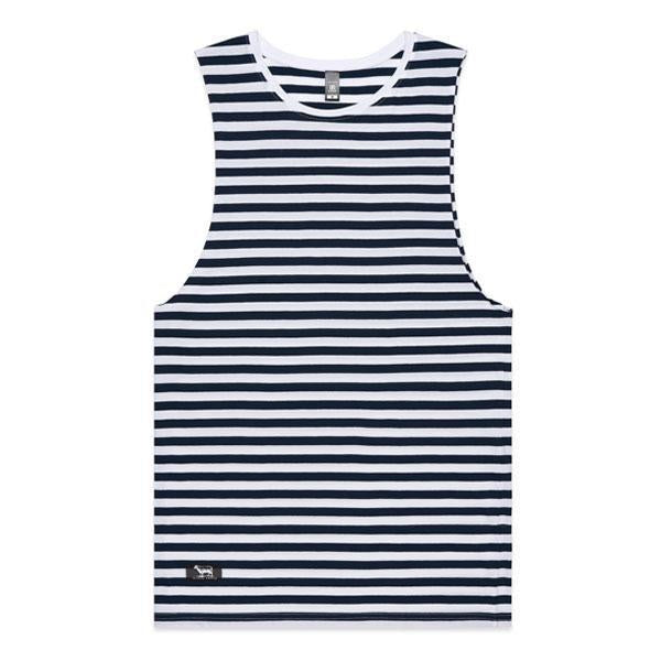 Black Sheep Label Series Stripe Tank Top Navy/ White-Black Sheep Skate Shop