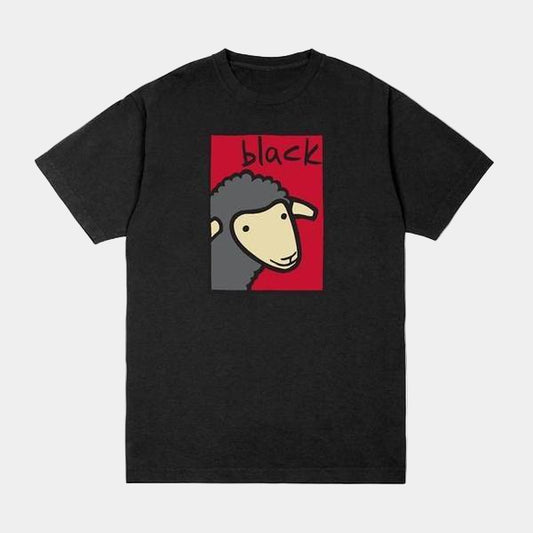 Black Sheep Life of Leisure Tee Black - Red-Black Sheep Skate Shop