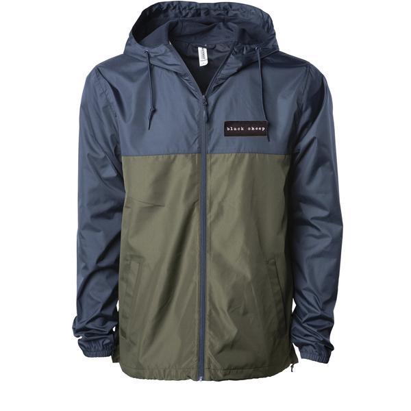 Black Sheep Lightweight Windbreaker Jacket Navy - Army-Black Sheep Skate Shop