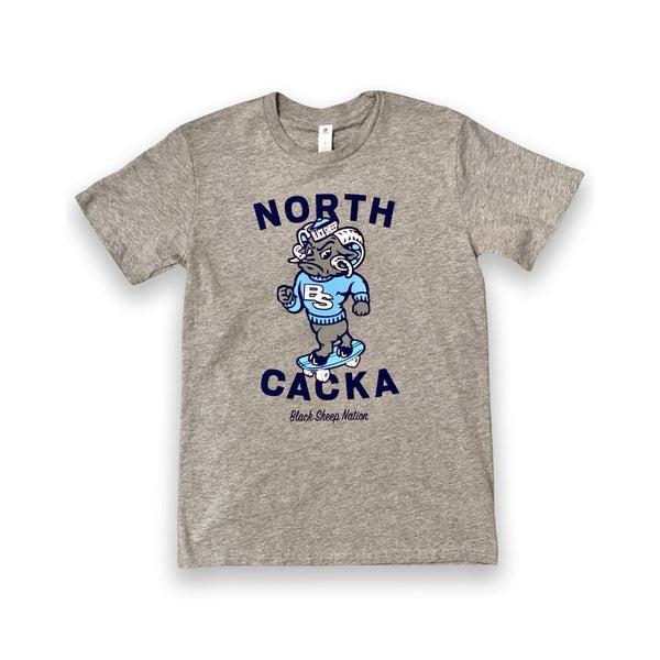 Black Sheep Nation Tee Carolina Heather Grey-Black Sheep Skate Shop