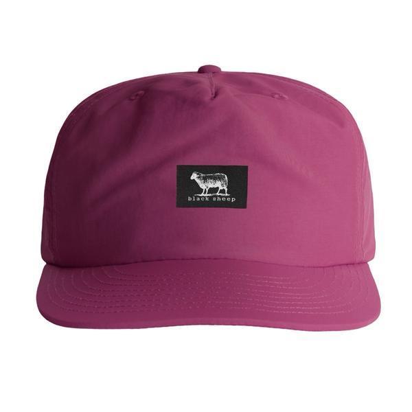 Black Sheep Nylon "Surf Cap" Snapback Hat Grape-Black Sheep Skate Shop
