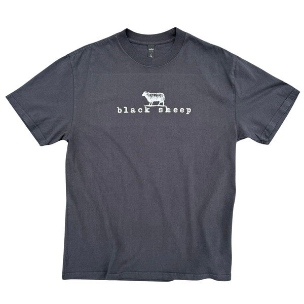 black sheep ロゴ トップ tシャツ