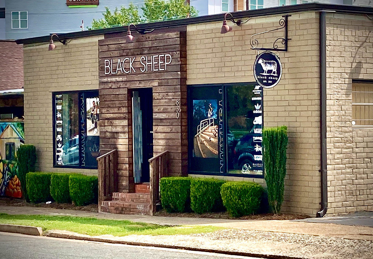 Black Sheep Skateshop Exterior View 830 Lamar Avenue Charlotte NC