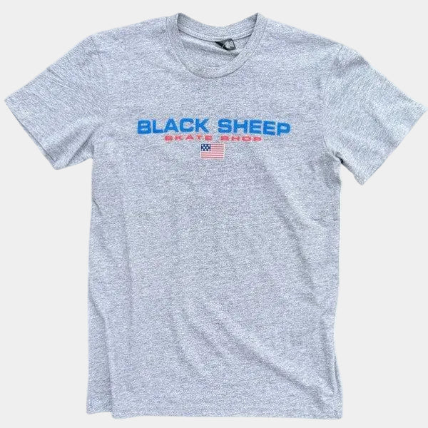 Black Sheep Sport T-Shirt Heather Grey-Black Sheep Skate Shop