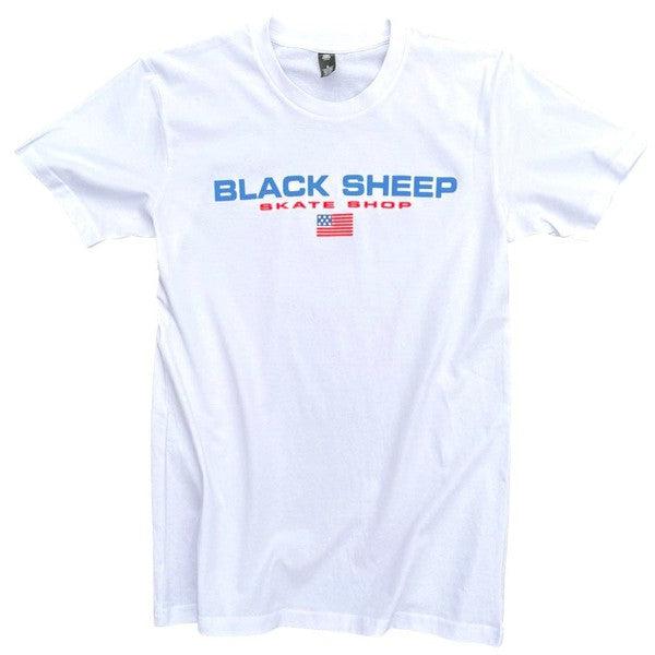 Black Sheep Sport T-Shirt White-Black Sheep Skate Shop
