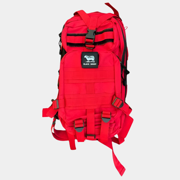 Black Sheep Tactical Backpack Medium Bright Red-Black Sheep Skate Shop