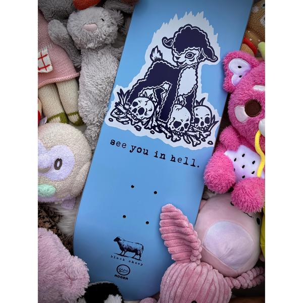 Black Sheep x Roger Skate Co. "See You In Hell" Deck-Black Sheep Skate Shop