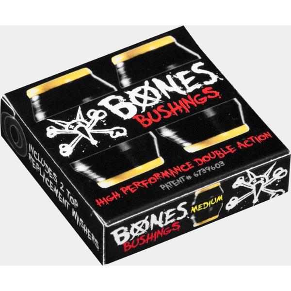 Bones Hardcore Bushings 4pc Medium Black - Yellow-Black Sheep Skate Shop