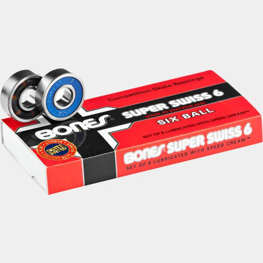 Bones Super Swiss 6 Skateboard Bearings-Black Sheep Skate Shop