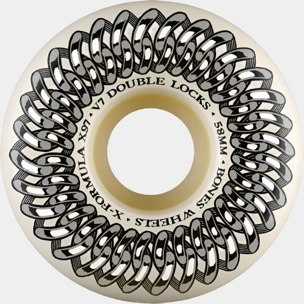 Bones Wheels X-Formula XF Double Lock V7 97a 58mm Natural-Black Sheep Skate Shop