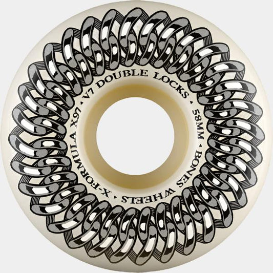 Bones Wheels X-Formula XF Double Lock V7 97a 58mm Natural-Black Sheep Skate Shop