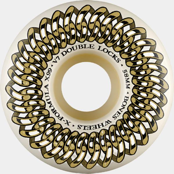 Bones Wheels X-Formula XF Double Lock V7 99a 58mm Natural-Black Sheep Skate Shop