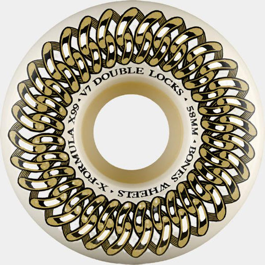 Bones Wheels X-Formula XF Double Lock V7 99a 58mm Natural-Black Sheep Skate Shop