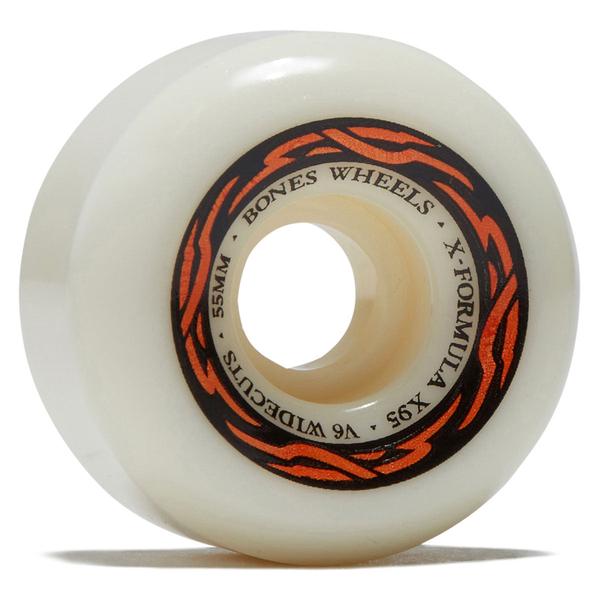 Bones Wheels X-Formula XF Widecut V6 95a 56mm White-Black Sheep Skate Shop