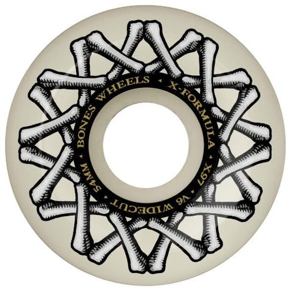 Bones Wheels X-Formula XF Widecut V6 97a 56mm White-Black Sheep Skate Shop