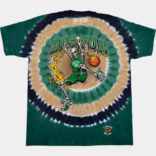 Boston Slam Dunk T-Shirt Multi Tie Dye-Black Sheep Skate Shop