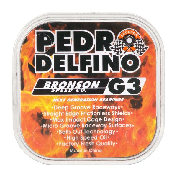 Bronson Speed Co. Pedro Delfino Pro G3 Bearings-Black Sheep Skate Shop
