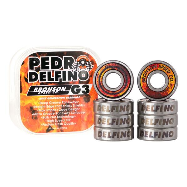 Bronson Speed Co. Pedro Delfino Pro G3 Bearings-Black Sheep Skate Shop
