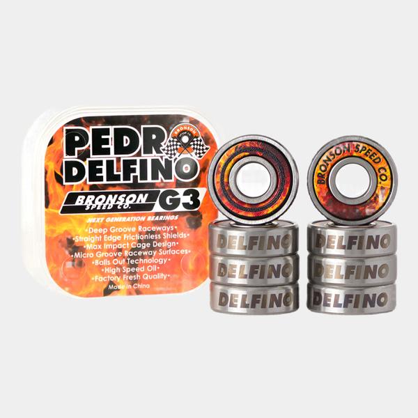 Bronson Speed Co. Pedro Delfino Pro G3 Bearings-Black Sheep Skate Shop
