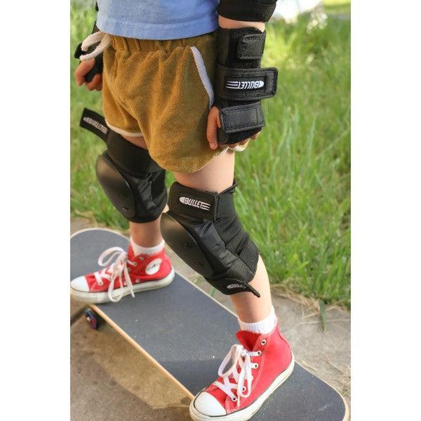 Bullet Junior Pad Set Knee - Elbow - Wrist Black-Black Sheep Skate Shop