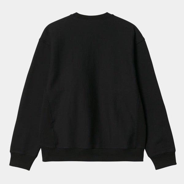 Carhartt WIP American Script Crewneck Sweatshirt Black-Black Sheep Skate Shop