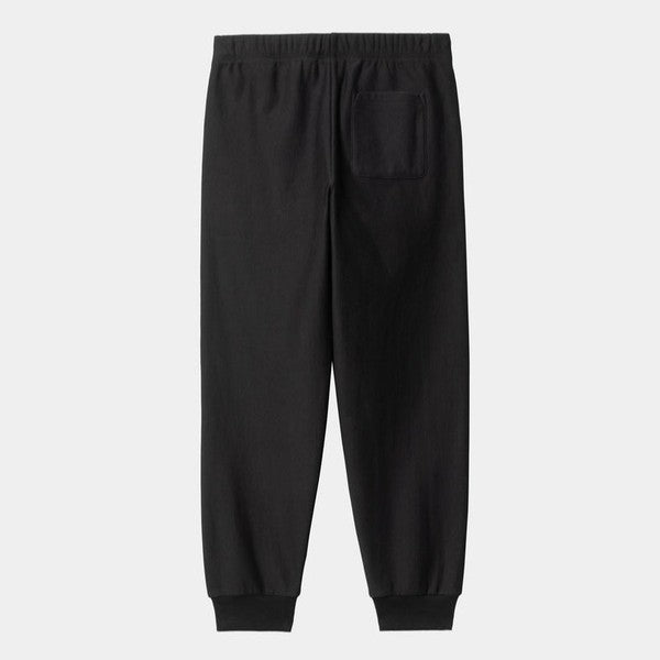 Carhartt WIP American Script Jogging Pant Black-Black Sheep Skate Shop