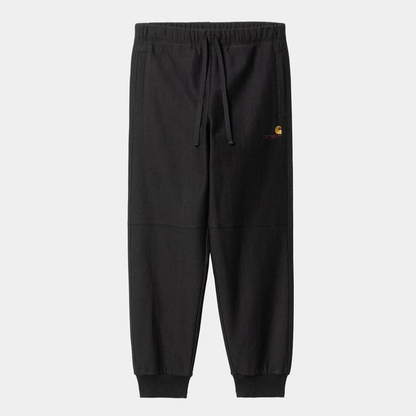 Carhartt WIP American Script Jogging Pant Black-Black Sheep Skate Shop