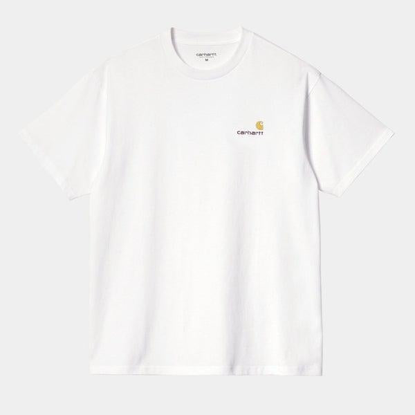 Carhartt WIP American Script T-Shirt White-Black Sheep Skate Shop