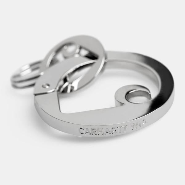 Carhartt WIP Charms Carabiner Keychain Silver-Black Sheep Skate Shop