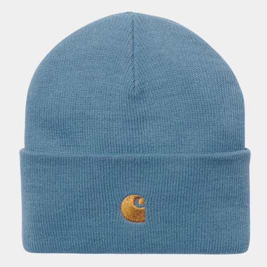Carhartt WIP Chase Beanie Icy Water - Gold-Black Sheep Skate Shop