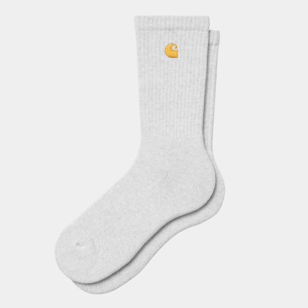 Carhartt WIP Chase Crew Socks Ash Heather-Black Sheep Skate Shop