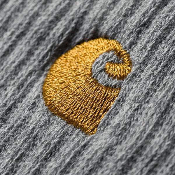 Carhartt WIP Chase Crew Socks Grey Heather-Black Sheep Skate Shop