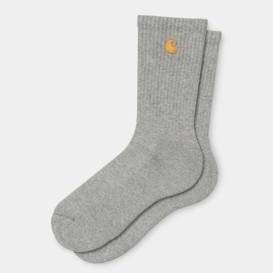 Carhartt WIP Chase Crew Socks Grey Heather-Black Sheep Skate Shop