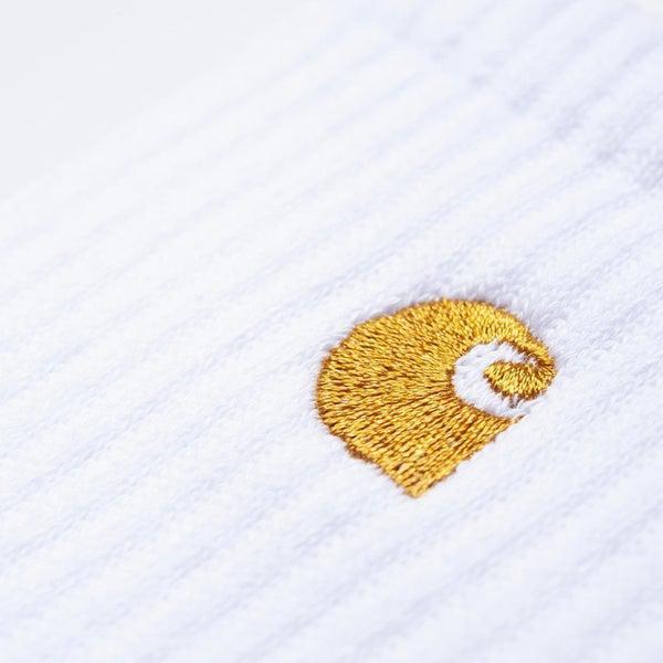 Carhartt WIP Chase Crew Socks White-Black Sheep Skate Shop