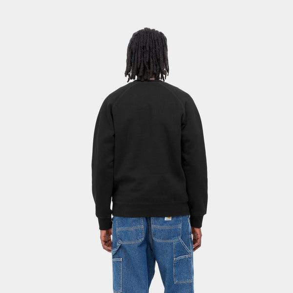 Carhartt WIP Chase Crewneck Sweatshirt Black - Gold-Black Sheep Skate Shop