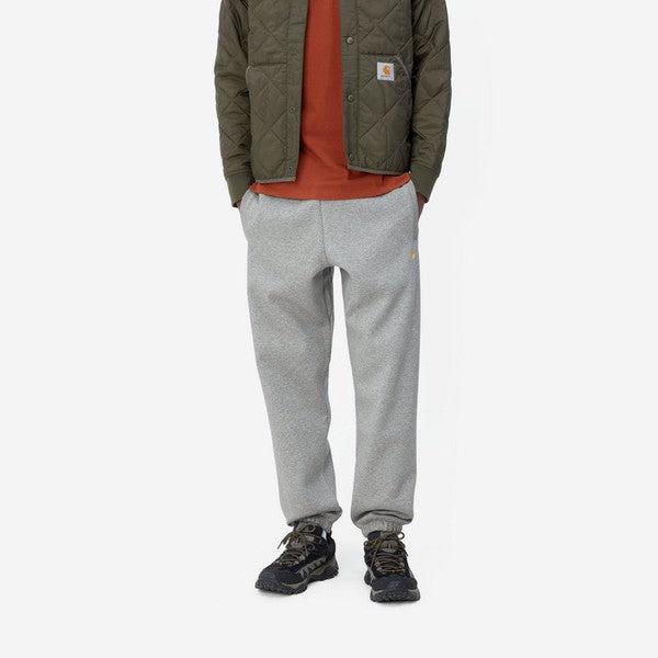 Carhartt WIP Chase Sweat Pant Heather Grey-Black Sheep Skate Shop